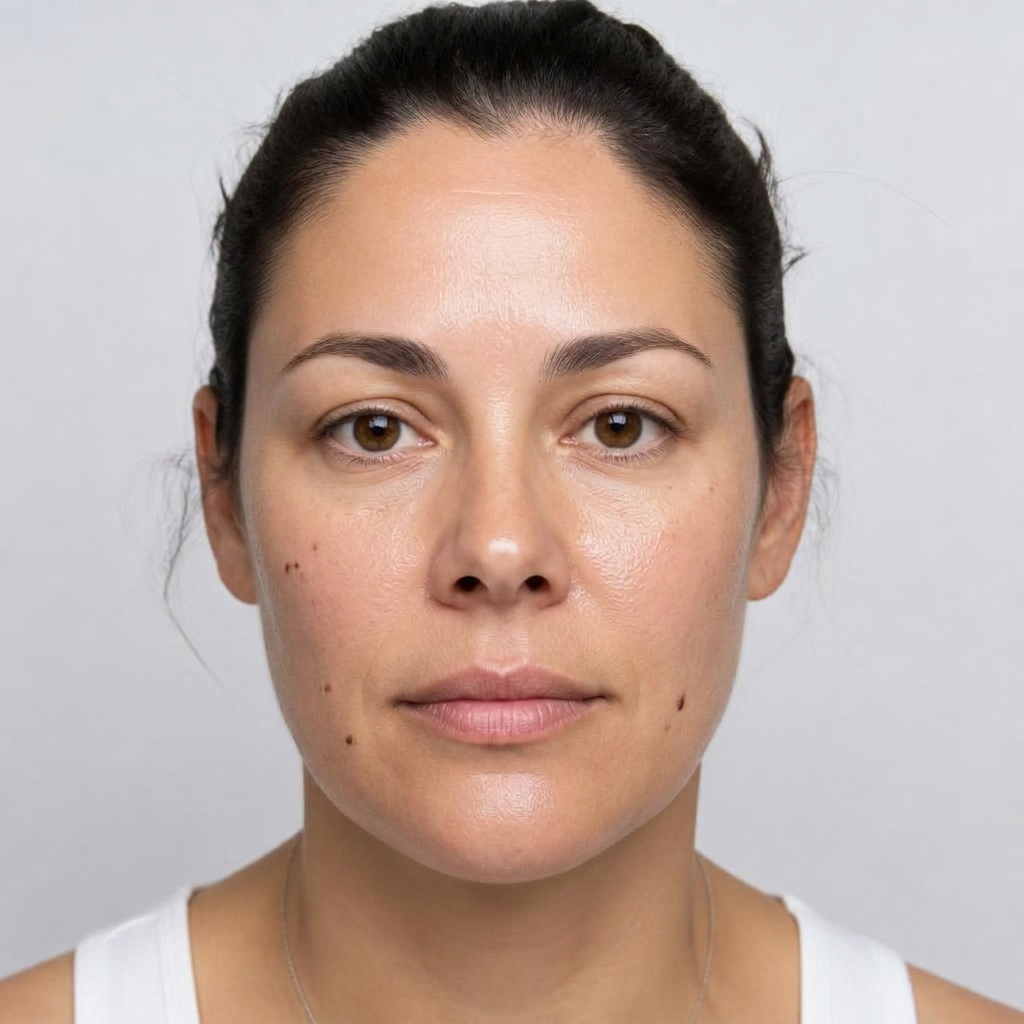 Skin after a course of professional facial treatments at Tao Skincare